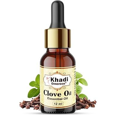 Khadi Omorose Clove Bud Essential Oil | Pure, Natural & Undiluted For Hair, Skin & Tooth (12 Ml)