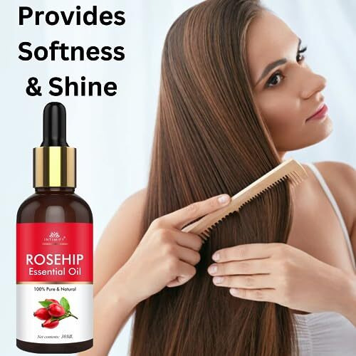 Intimify Rosehip Oil For Face | Face Oil For Glowing Skin And Hair Growth | All Skin Types | For Men & Women | 30 Ml