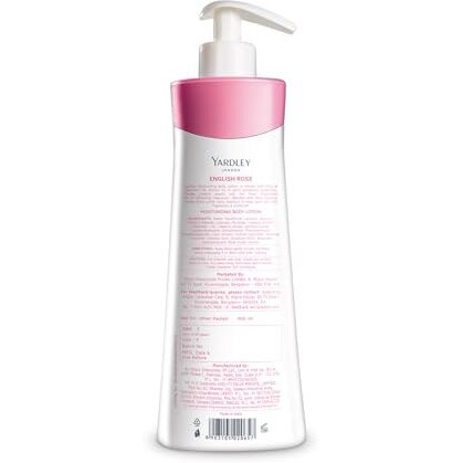 Yardley London English Rose Moisturizing Body Lotion With Germ Shield| Infused With Rose & Geranium Oil| Daily Use Hand & Body Lotion With Vitamin C & B3 For Women| 400Ml