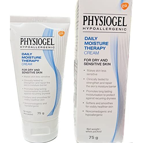 Physiogel Hypoallergenic Daily Moisture Therapy Cream For Normal, Dry & Sensitive Skin, Provides Long Lasting Moisture, 75G
