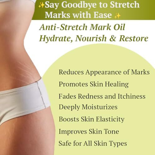 Ayumcure Stretch Mark Removal & Prevention Oil For Women | | 100Ml | Improves Skin Texture & Tone | Nourishing Blend With Natural Oils | Hydrating & Elasticity Support | Ideal For Pregnancy & Postpartum Use
