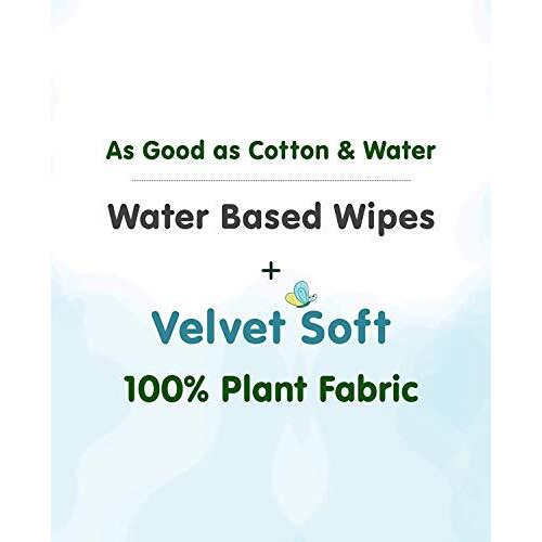 Mother Sparsh Cotton Scented 98% Water Plant Fabric, Biodegradable Wipe (Blue, 15 Wipes) - Pack Of 5