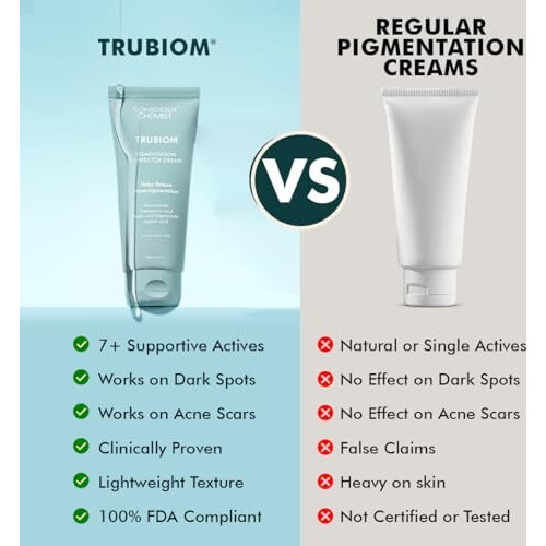 Conscious Chemist Kojic Acid Face Cream | 50G | Azelaic Acid Cream, Face Cream For Men & Women, Niacinamide & Tranexamic Acid, Anti Pigmentation Cream, Reduce Dark Spots, All Skin Type - Trubiom