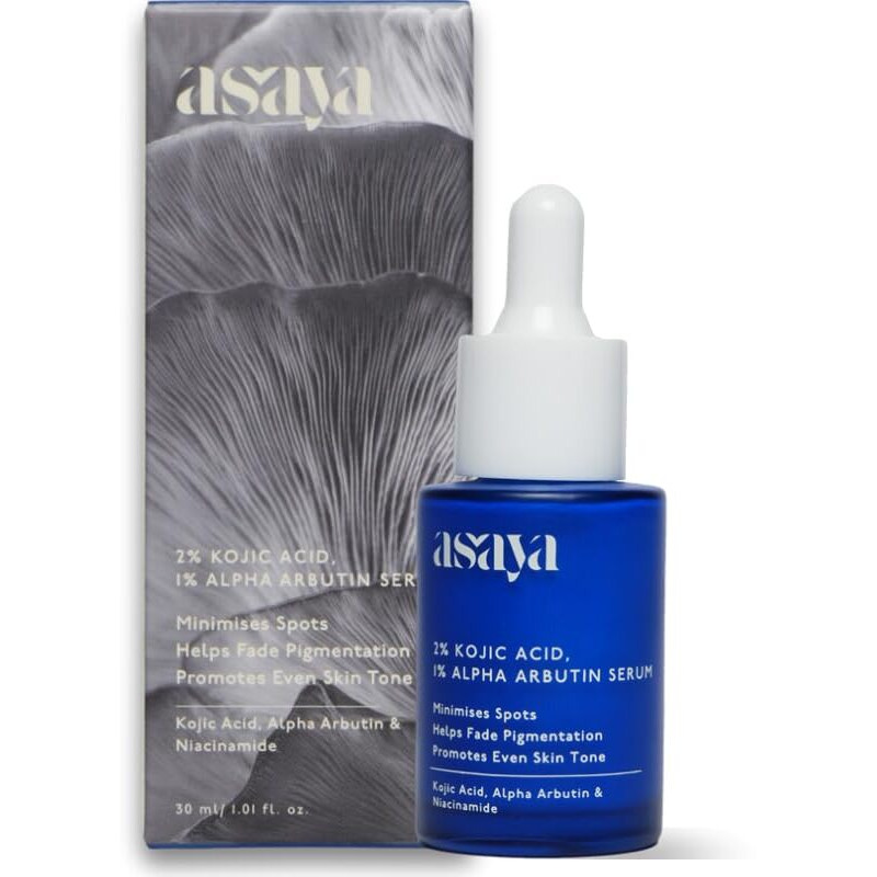 Asaya 2% Kojic Acid Serum | 1% Alpha Arbutin & Niacinamide For Hyperpigmentation | Reduces Dark Spots, Scares & Marks | Made With Dermatologists | Non-Irritating | Uneven Skin Tone | Anti-Pigmentation Face Serum For Men & Women | Oily, Dry & Sensitive Skin | 30 Ml