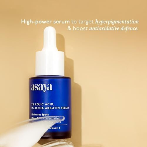 Asaya 2% Kojic Acid Serum | 1% Alpha Arbutin & Niacinamide For Hyperpigmentation | Reduces Dark Spots, Scares & Marks | Made With Dermatologists | Non-Irritating | Uneven Skin Tone | Anti-Pigmentation Face Serum For Men & Women | Oily, Dry & Sensitive Skin | 30 Ml
