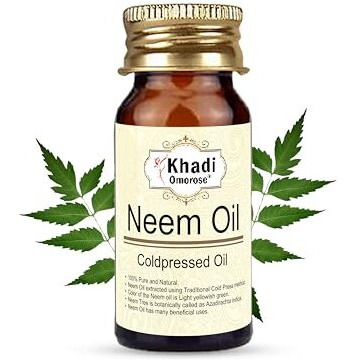 Khadi Omorose Pure Neem Oil Coldpressed Carrier Oil, 30 Ml