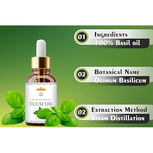 Khadi Pure Coldpressed Tulsi Oil, 30 Ml