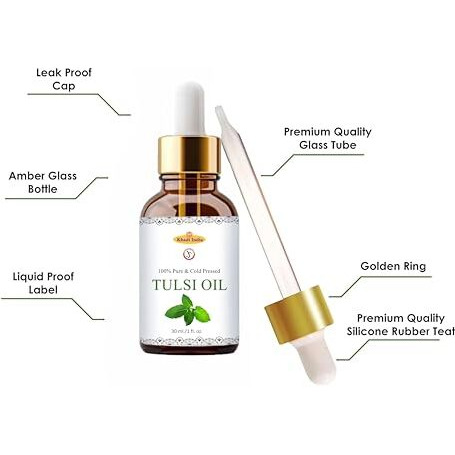 Khadi Pure Coldpressed Tulsi Oil, 30 Ml