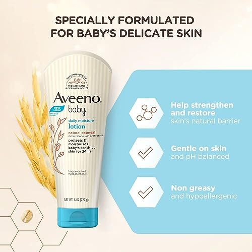 Aveeno Daily Moisturizing Combo - Aveeno Baby Daily Moisturizing Lotion 227G And Aveeno Baby Daily Moisturizing Bath 354Ml