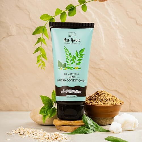 Nat Habit Trileaf Rosemary Shampoo And Conditioner For Women & Men Hair Fall Control, Dry And Damaged Hair