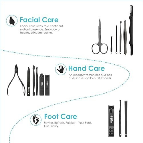 Beaut Secrets Professional Manicure Set 15 Pcs,Stainless Steel Nail Clippers Scissors Cuticle Nipper Pedicure Tools Kit - Portable Travel Grooming Kit For Men And Women With Luxurious Case Blue (Blue)