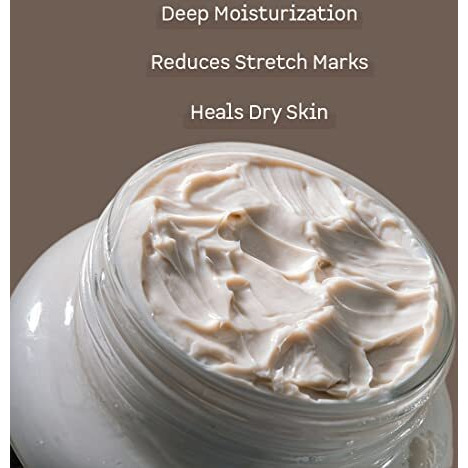 Mcaffeine Body Butter For Dry Skin For Both Women And Men | Shea Butter Moisturizer With Cocoa Butter & Caffeine | Body Cream For 72Hrs Moisturization | Non-Sticky For All Skin Types (100Gm)