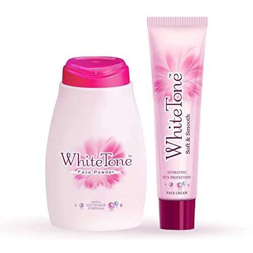 Fogg White Tone Combo, Face Cream & Face Powder For Women, Get Oil-Free, Even-Toned, Glowing Skin Instantly, 125G