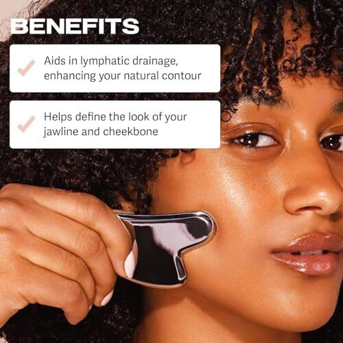Sifoz Premium Gua Sha Tool For Face, Anti-Aging Facial Massager Tool For Tighten Skin, 100% 304 Stainless Steel Skin Care Gua Sha For Face, Neck, Eye To Reduce Wrinkles And Relax Body Muscles