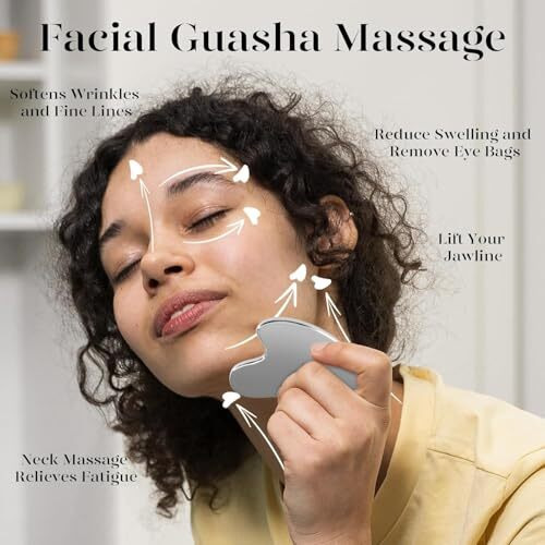 Sifoz Premium Gua Sha Tool For Face, Anti-Aging Facial Massager Tool For Tighten Skin, 100% 304 Stainless Steel Skin Care Gua Sha For Face, Neck, Eye To Reduce Wrinkles And Relax Body Muscles