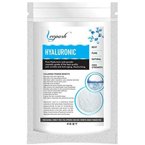 Hyaluronic Acid Powder Lowest Molecular Size Below10 Kda Hyaluronic Better Penetration In Skin Layers 20Gm Hyaluronic Powder