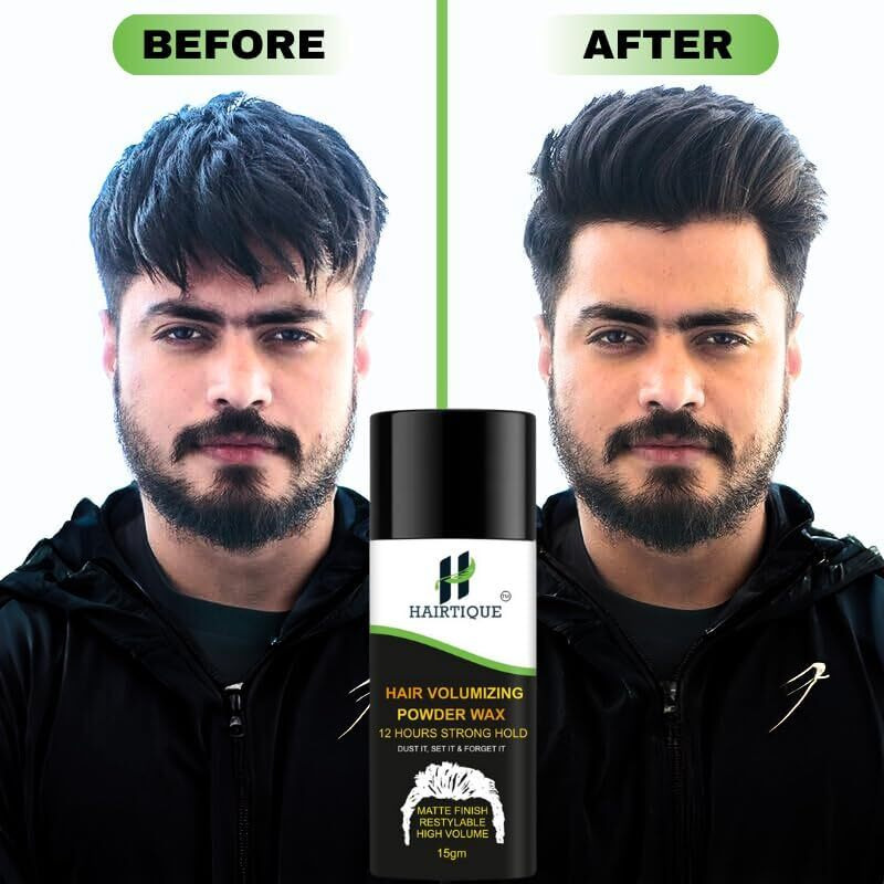 Hair Powder For Men - Hair Volume Powder, Hair Volumizing Powder, Hair Style Powder For Men, Long And Strong Hold, Natural & Safe Styling Powder