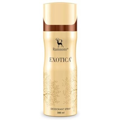 Ramsons - Exotica Deodorant Spray | 200 Ml | Body Perfume For Women | Tn - Plum, Peach, Orange Blossom, Leafy Green | Mn - Honey, Jasmine, Rose, Lily Of The Valley | Bn - Amber, Vanilla, Musk, Woody