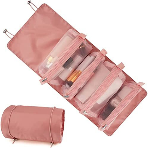 Niwlix 4 In 1 Travel Toiletry Makeup Cosmetic Organizer Pouch Bag Travel Storage Organizer Bags Pouches Kit For Men And Women Makeup Essentials Bag