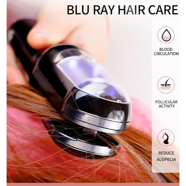 Kiyu Cordless Split End Hair Trimmer Machine | Rechargeable Electric Split Ends Remover Tool For Dry, Damaged, Curly, Frizzy Hair | 2-In-1 Automatic Split End Cutter For Men & Women