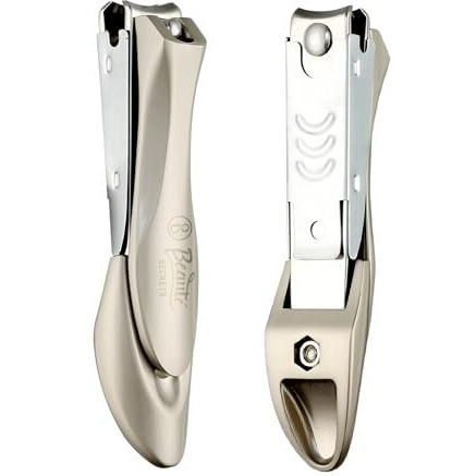 Beaut Secrets Curved Nail Cutter With Nail File, Anti-Splash Design, Stainless Steel, Ideal For Fingernail And Toenail, Ingrown Toe Nail Remover, Nail Clipper For Men Women (Premium | 16A)