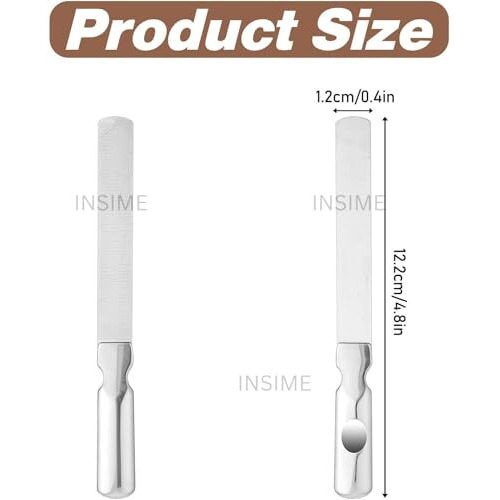 Insime Stainless Steel Nail Filer And Buffer | Nail Shaper For Women Sharp Fingernails | Heavy Duty Reusable Nail File Manicure Pedicure Toenails Nails Filer For Natural Nails
