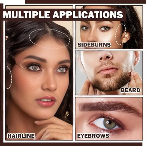 Anekh Hair Cover Up Powder Black For Women & Men, Helps Hair Coverage Powder Grey Roots & Bald Spots Instantly, Fuller & Denser, Long-Lasting, Fine Powder For Hairline Coverup Hair Fibre, Matte 4Gm
