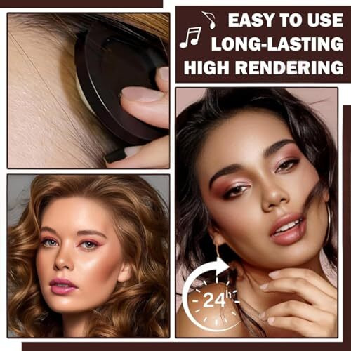 Anekh Hair Cover Up Powder Black For Women & Men, Helps Hair Coverage Powder Grey Roots & Bald Spots Instantly, Fuller & Denser, Long-Lasting, Fine Powder For Hairline Coverup Hair Fibre, Matte 4Gm