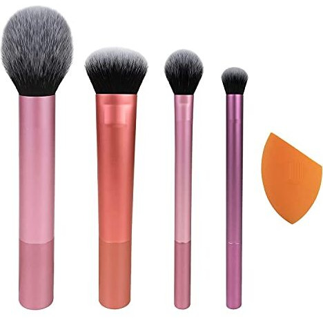 Urbanmac Artist Essentials Complete Face Makeup Brush Set For Makeup Artist Inspired Looks, 5 Count (Pack Of 1) Multicolor