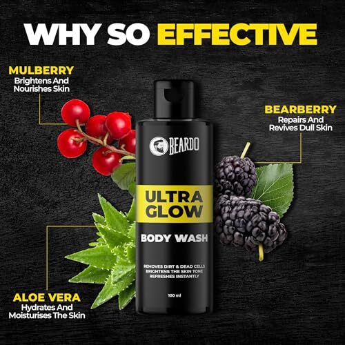 Beardo Ultimate Glow Up Kit - Grooming Kit For Men | Ultra Glow Facewash | Ultra Glow Face Cream For Glowing Skin With Spf |Ultra Glow Body Wash | Whisky Smoke Perfume Body Spray For Men | Gift Hamper For Men | Valentines Day Gift For Husband | Gift For Boyfriend | Gift For Men