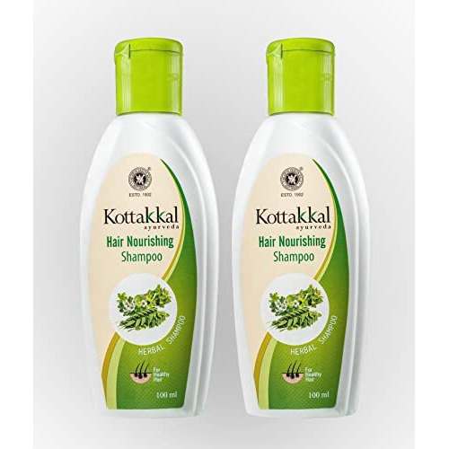 Kottakkal Ayurveda Herbal Hair Shampoo For Beautiful Hair, Natural - Pack Of 2, Each 100 Ml