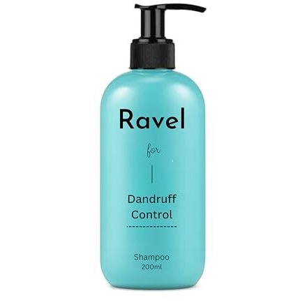 Ravel Anti-Dandruff Shampoo, Fights Flakes & Soothes Scalp Irritation, Reduces Itchiness & Prevents Dandruff, For All Hair Types, Men & Women - 200Ml