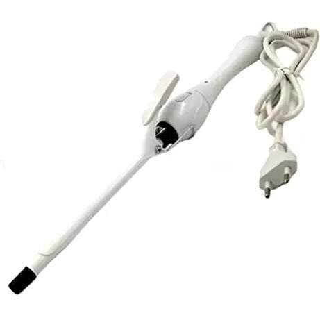 Concepta Professional Hair Curler Iron Rod Brush Styler For Women Professional Hair Curler Tong With Machine Stick And Rolle (White)