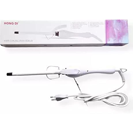 Concepta Professional Hair Curler Iron Rod Brush Styler For Women Professional Hair Curler Tong With Machine Stick And Rolle (White)