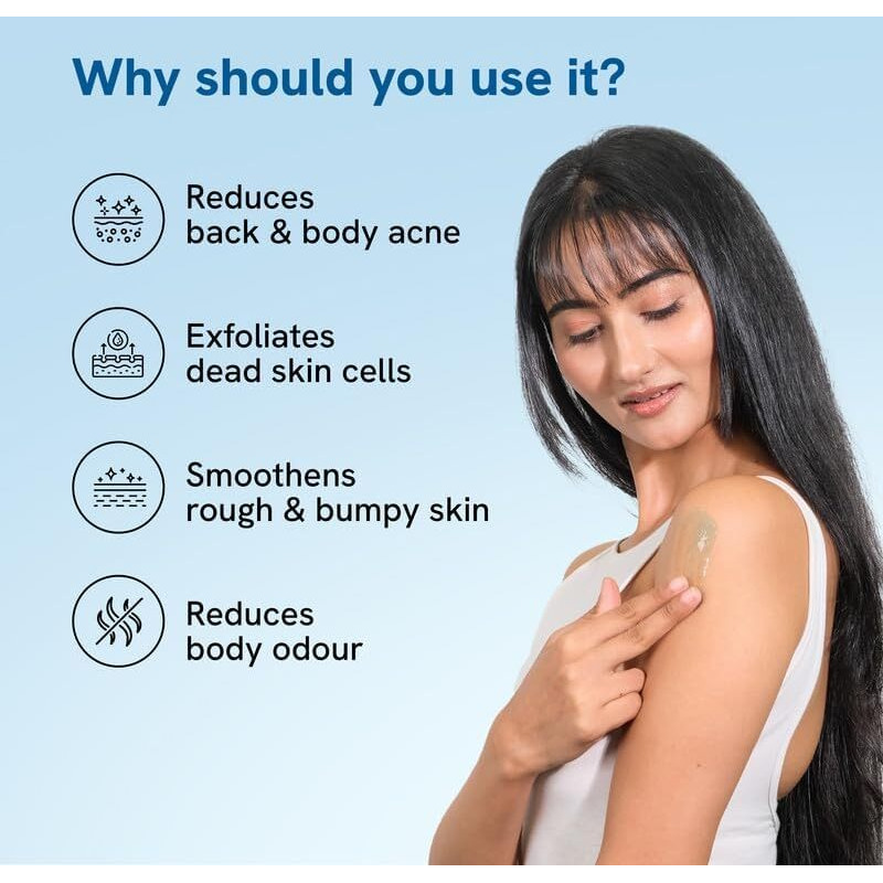 Be Bodywise 5% Lactic Acid Body Lotion (200Ml) & 1% Salicylic Acid Bodywash (250Ml) For Women | Helps To Prevent Body Acne, Cleanses Skin & Nourishes Skin | Paraben And Sls Free