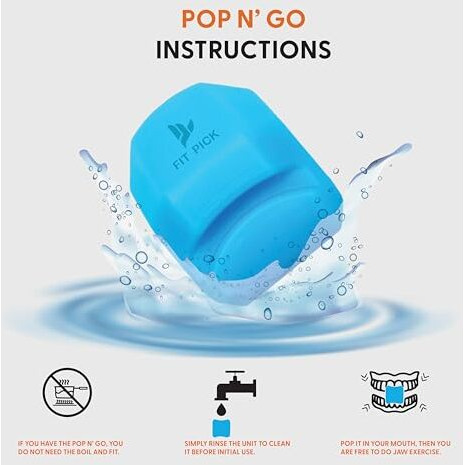 Fit Pick Pro Jawline Exerciser, Powerful Jawline Shaper Tones Jaw, Face & Neck, Jawline Exerciser Tool Men & Women - Defines Jawline, Helps Reduce Craving Stress Jaw Exerciser For Men & Women For Strengthening & Toning Facial Muscles