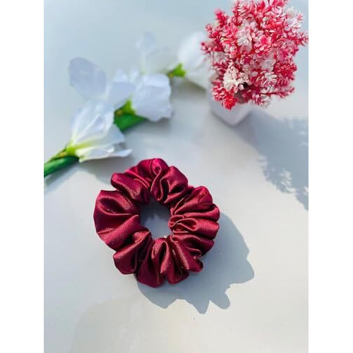 Candibella Luxury Satin Scrunchies For Women,Pack Of 20 Deluxe Scrunchies Set, Silk Satin Scrunchies For Girls, Best Gift For Mom, Sister & Friend, Anti-Hair Breakage Hair Scrunchies For Women, Hair Ties (Pack Of 20 Random Shades)
