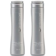 Amway Satinique Hairfall Control Shampoo Pack Of 2 - White, Sandalwood Scent, Unisex Adults With Fine, Fragile, Or Thinning Hair