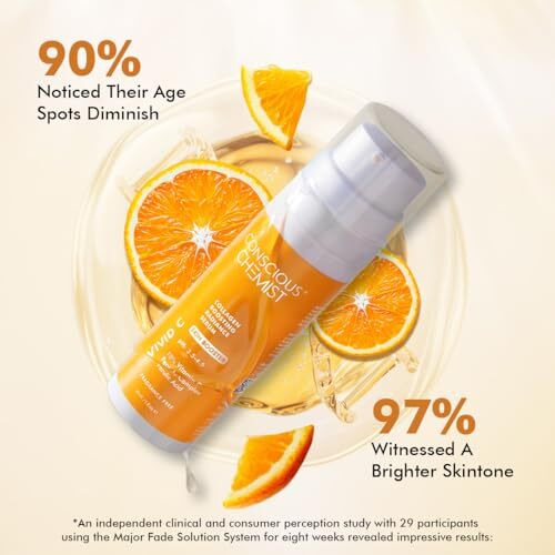 Conscious Chemist 10% Vitamin C Serum | 30Ml | Serum For Glowing Skin, Vitamin C Serum For Oily Skin, Anti Aging Serum With Ferulic Acid, Dark Circles & Fine Lines, Serum For Men & Women - Vivid C