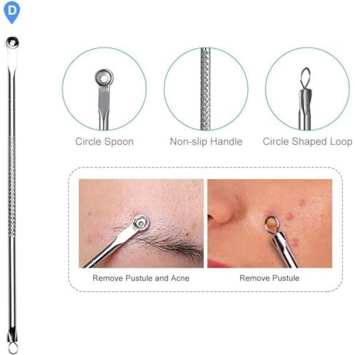 Insime Nose Blackhead Remover Tool Comedone Extractor Acne Removal Tool | Pimple Remover Tool For Popping White Head Remover Tool | Nose Whitehead Black Head Remover On Face
