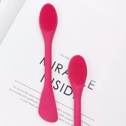 Sloane Silicone Face Scrubber Multipurpose, 2 In 1 Facial Cleansing Brush, Handheld Face Wash Brush For Pore Cleansing, Gentle Exfoliating, Removing Blackhead Brush