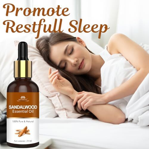 Intimify Sandalwood Essential Oil, Used For Face, Skin, Diffuser, Chandan Oil With Dropper For Soap Making, Bathing 28 Ml (Pack Of 1)