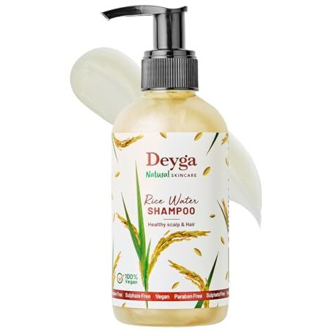 Deyga Rice Water Shampoo (220 Ml) | Controls Frizz | Deep Cleanses Scalp | Free From Paraben And Sulfate