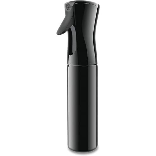 Spray Bottle Hair Water Continuous Mist Fine Aerosol Sprayer F Falkiya Empty Plastic Mister Salon Hairdressing Aerosol Curly Hairstyling Plants F Falkiya Pets Cleaning Skin Care (Black-300Ml)