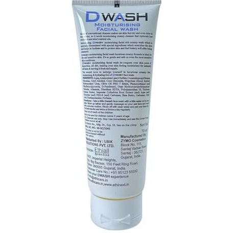 Dwash Creamy Moisturising Face Wash-70Ml
