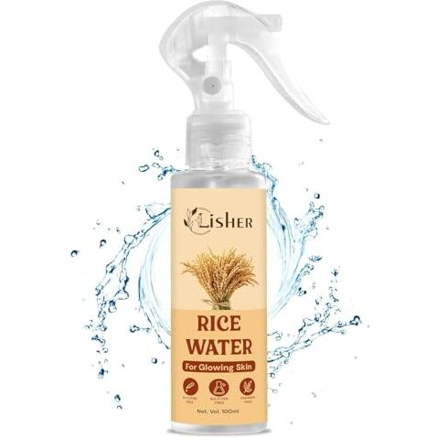 Lisher Rice Water Dewy Face Toner With Rice Water For Glass Skin 100Ml |Intensely Hydrates |Minimizes Pores |Even Skin Tone |Korean Rice Toner | Alcohol-Free| Suits All Skin Types