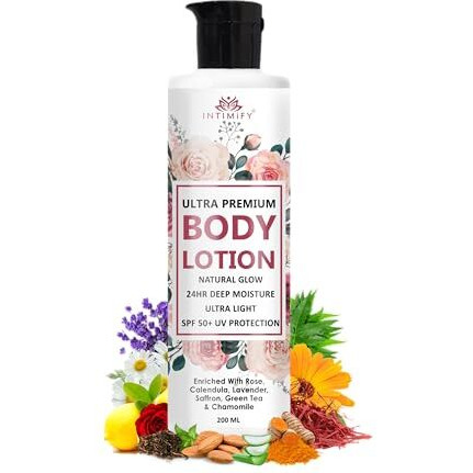 Intimify Ultra Premium Body Lotion With Spf 50 | Skin Brightening Lotion For Winter And Summer | For Women & Men 200 Ml