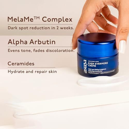 Asaya Ceramides Moisturizer With Alpha Arbutin | Dark Spots & Acne Marks Removal Cream | Melame Complex For Hyperpigmentation & Even Skin Tone | Barrier Repair & Deep Hydration | Lightweight, Non-Greasy & Fast Absorbing | For Face & Neck | Oily, Dry & Combination Skin | Men & Women | 50G