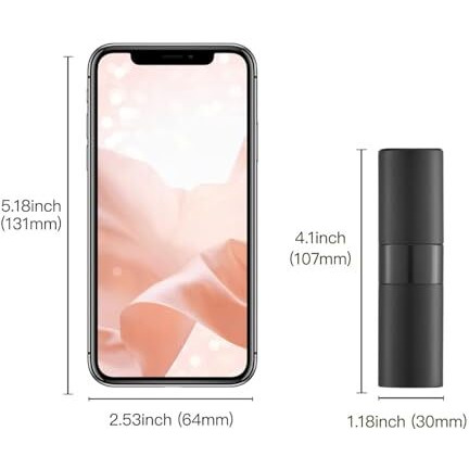 Piyubind Portable 10Ml Mini Perfume Atomizer Bottles  Empty Refillable Spray Bottle With 2 Types Of Refill Tools  Pocket Travel Perfume Sample Bottles For Men & Women (Black)