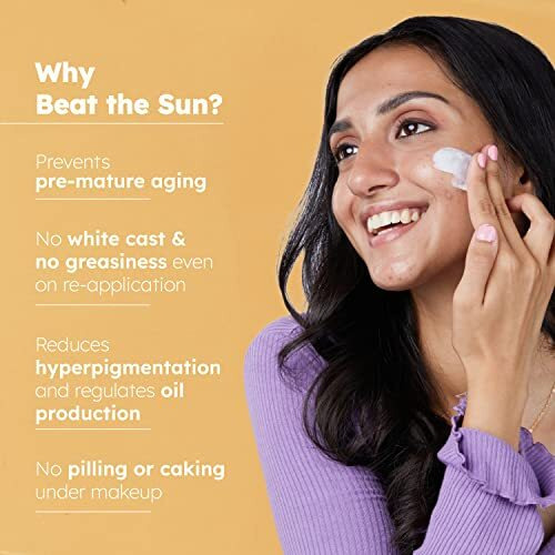 Put Simply Korean Broadspectrum Sunscreen Spf 50 Pa++++ | For Dry, Oily & Sensitive Skin | Niacinamide & Ceramides | No White-Cast, Lightweight, Non-Greasy & Photostable | For Men & Women | 50 Ml